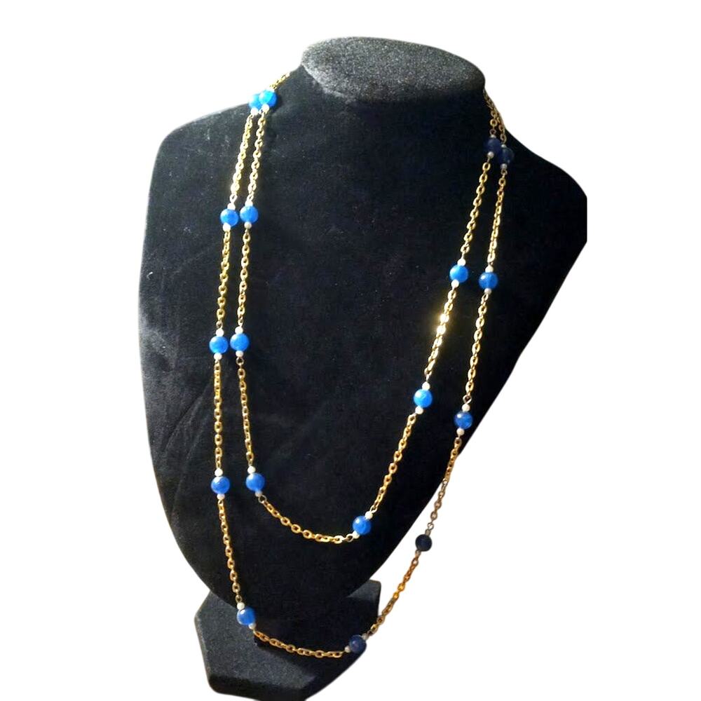Hong Kong 2-tier Beaded Chain Necklace